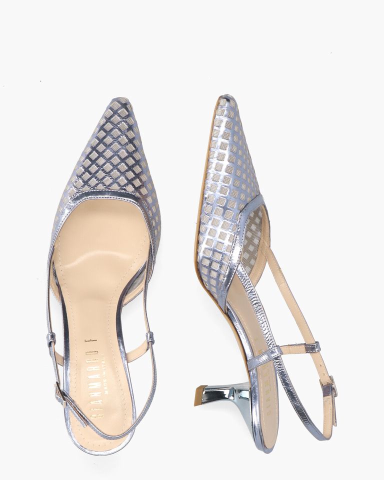 K088 Lichtblauw Dames Slingbackpumps