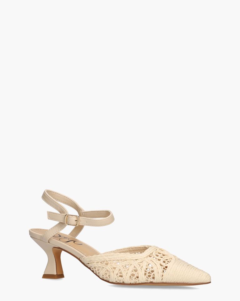 Zea Roomwit Dames Slingbackpumps