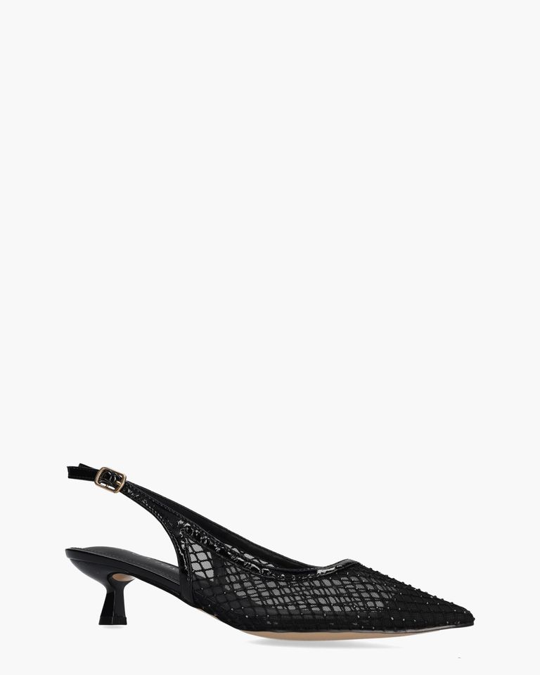 Zhou Zwart Dames Slingbackpumps