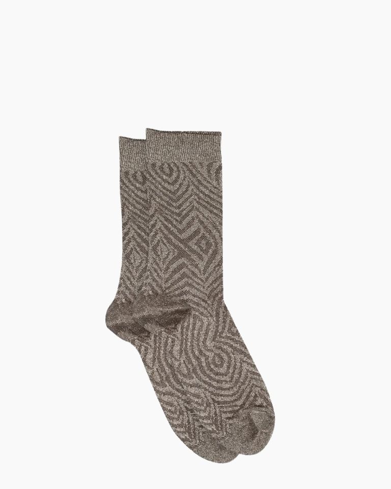 Luisa Glitter Socks Bruin Damessokken