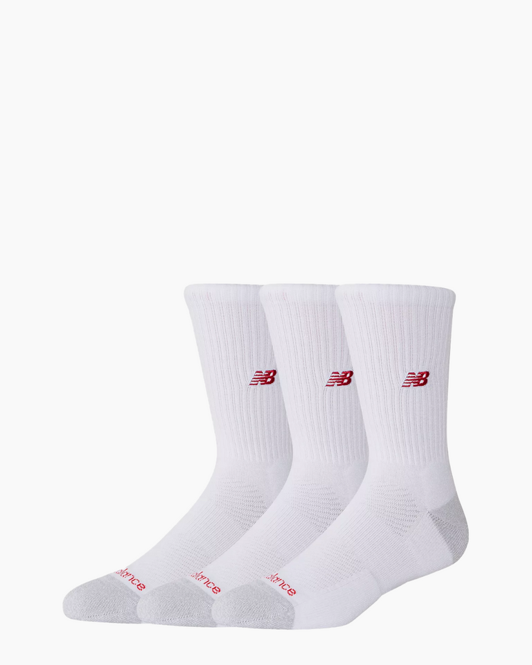 Active Premium Crew Socks 3 Pack Wit Sokken