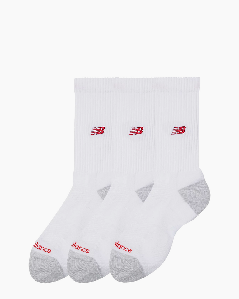 Active Premium Crew Socks 3 Pack Wit Sokken