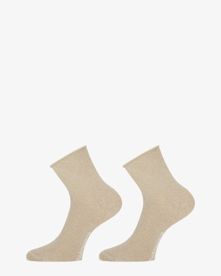 Blackpool 2-Pack Beige Damessokken