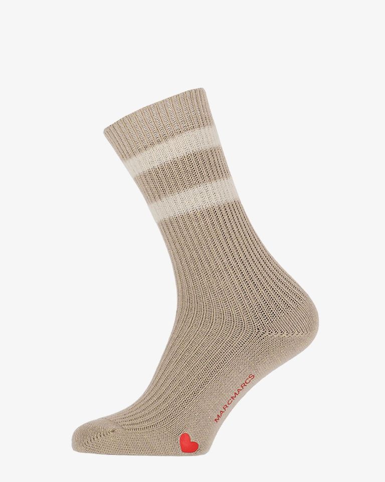 Tonia Beige Damessokken