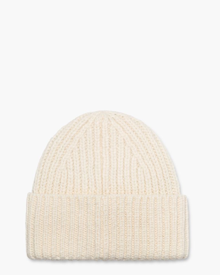 Chunky Rib Beanie Beige Damesmuts
