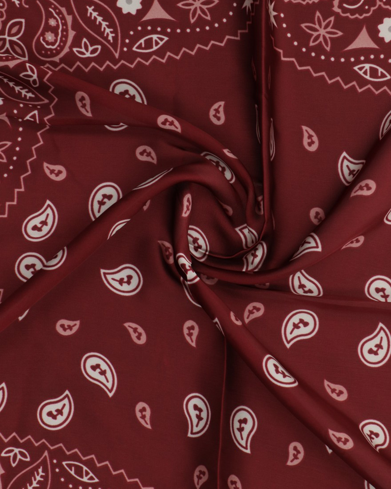 Paisley Park Bordeauxrood/Off-White Damessjaaltje
