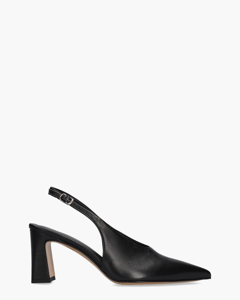 Alpha Zwart Dames Slingbackpumps