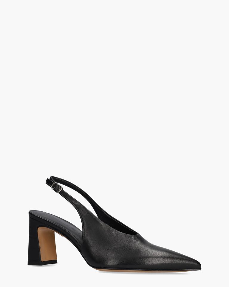 Alpha Zwart Dames Slingbackpumps