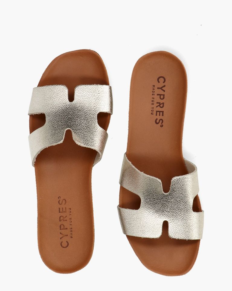 Rosy Goud Damesslippers