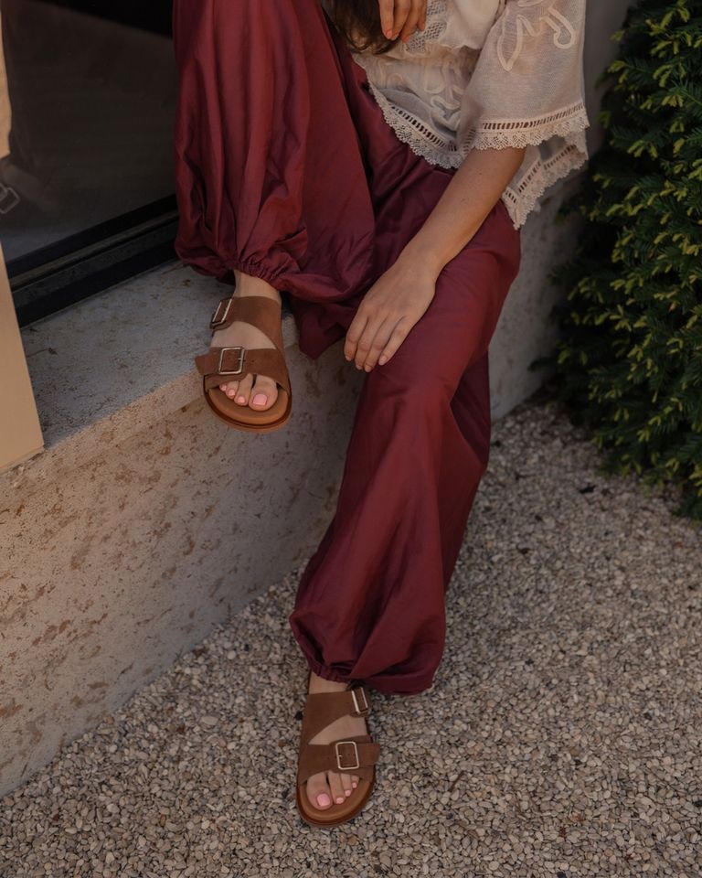 Zola Cognac Damesslippers