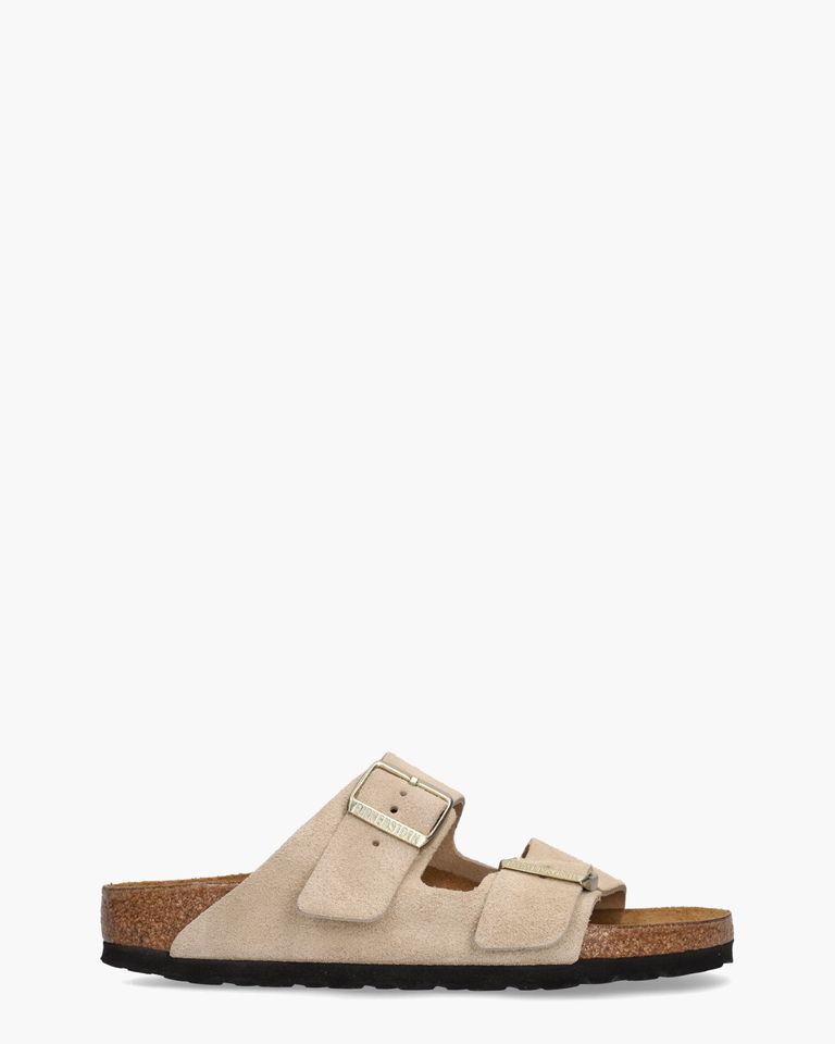 BIRKENSTOCK Arizona 36 ベージュ Birkenstock Arizona Beige Damesslippers - Van Arendonk.nl
