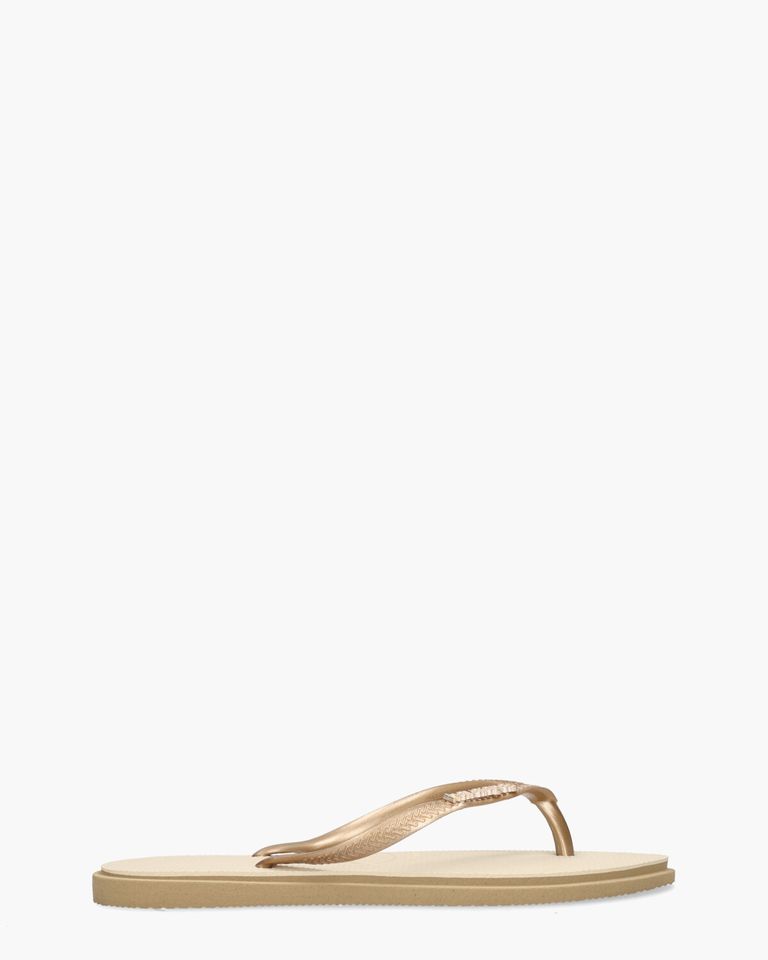 Slim Point Roségoud/Beige Damesslippers