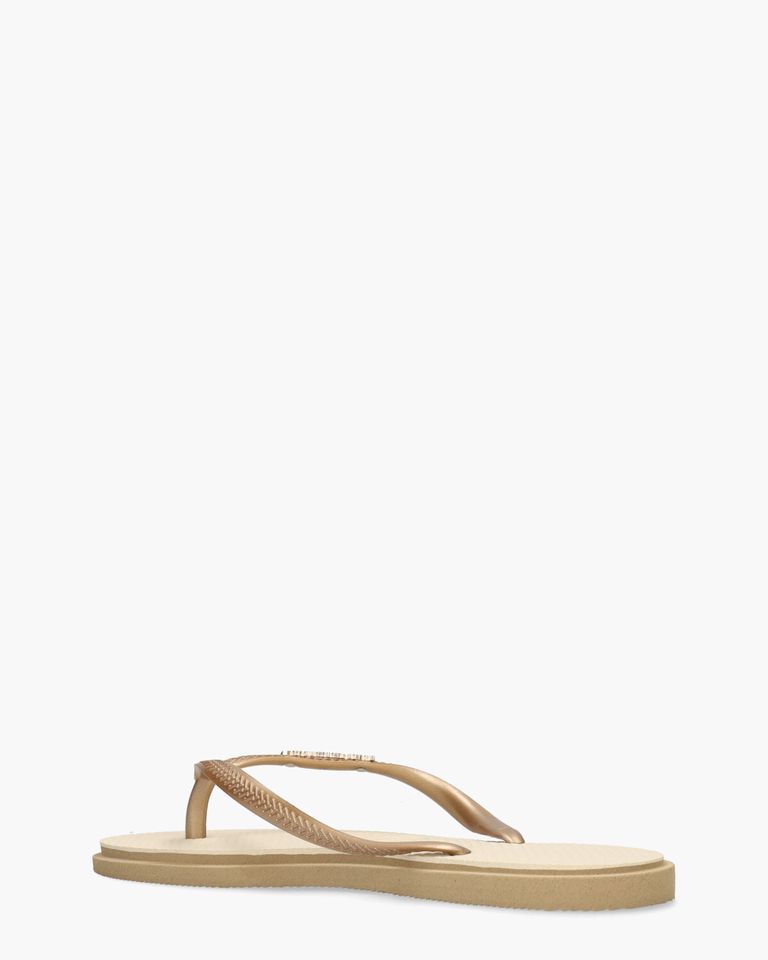 Slim Point Roségoud/Beige Damesslippers