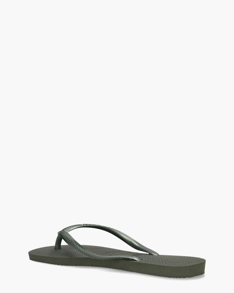 Slim Metallic Groen Damesslippers