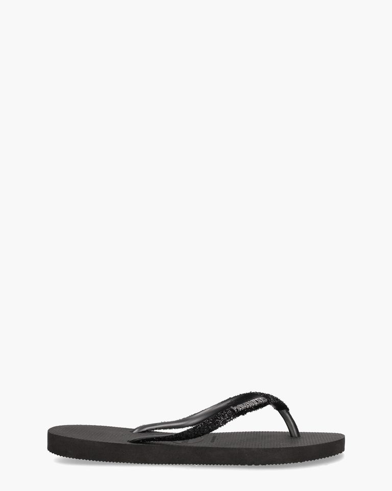 Slim Glitter II Zwart Damesslippers