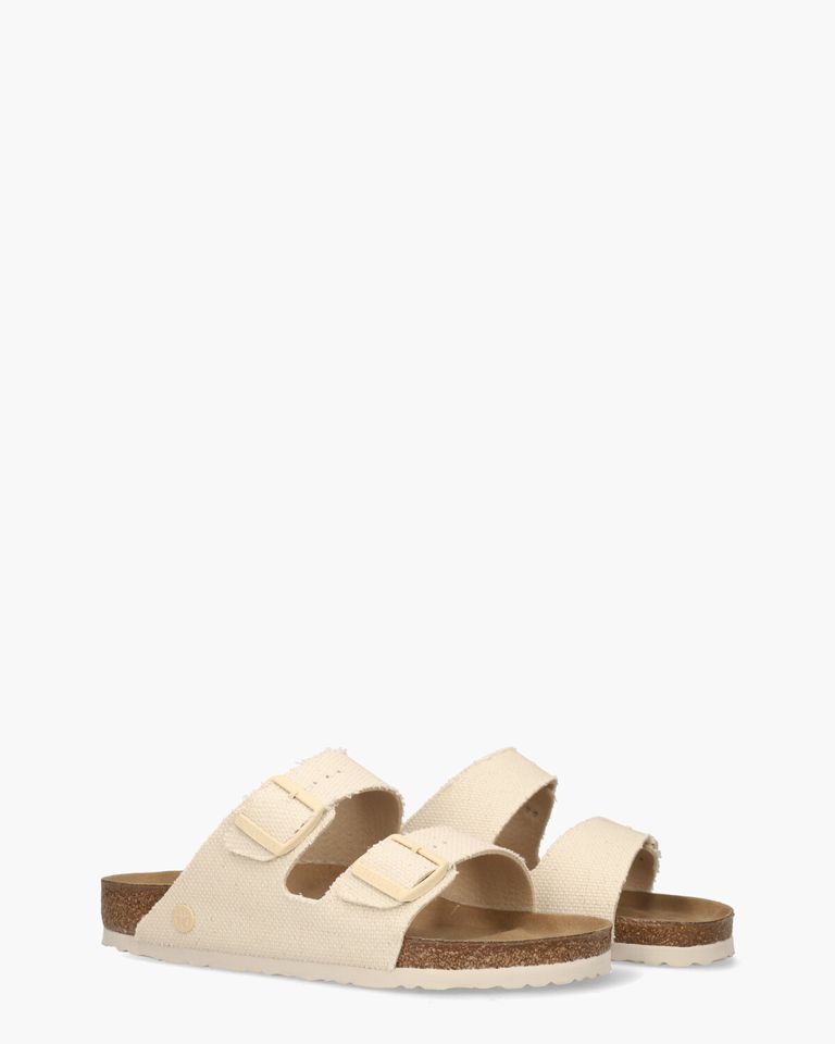 Birkenstock Arizona Rivet Logo Off-White Damesslippers - Van