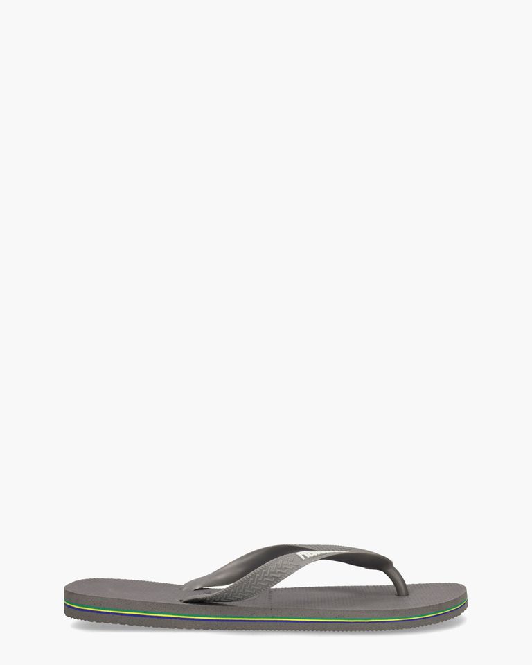 Brasil Logo Grijs Herenslippers