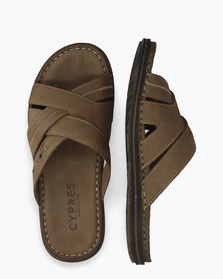 Rouvin Bruin Herenslippers