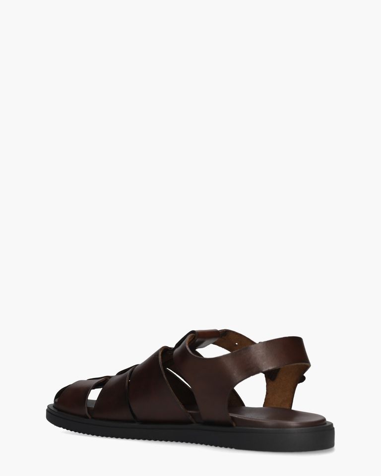 M8097 Donkerbruin Herensandalen
