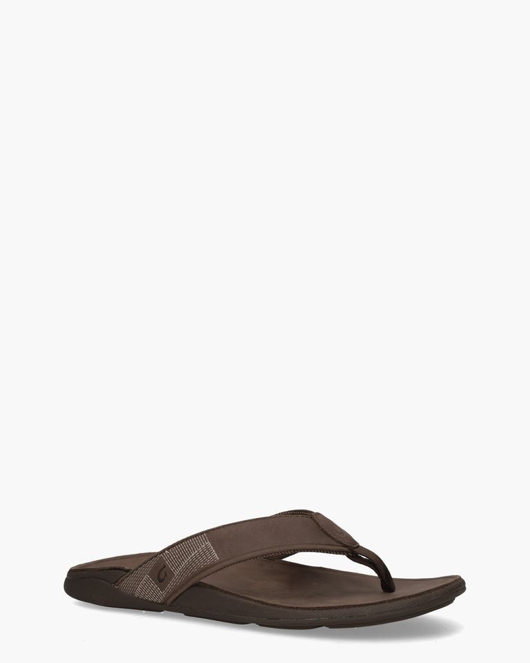 Tuahine Donkerbruin Herenslippers