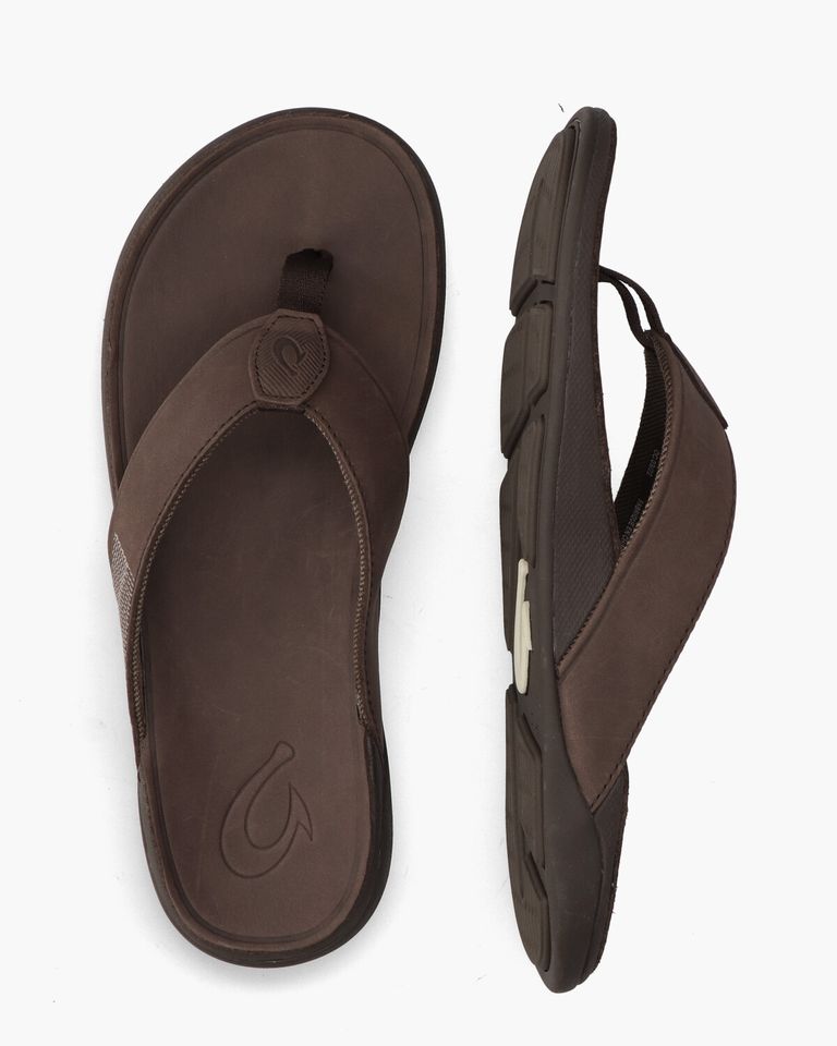 Tuahine Donkerbruin Herenslippers