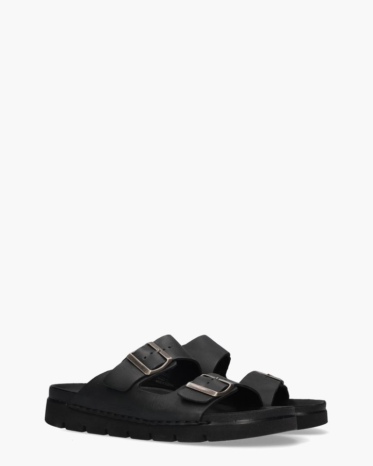 Zafer Zwart Herenslippers