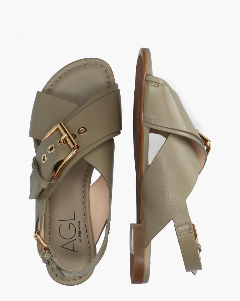 Summer Criss Cross Khaki Damessandalen