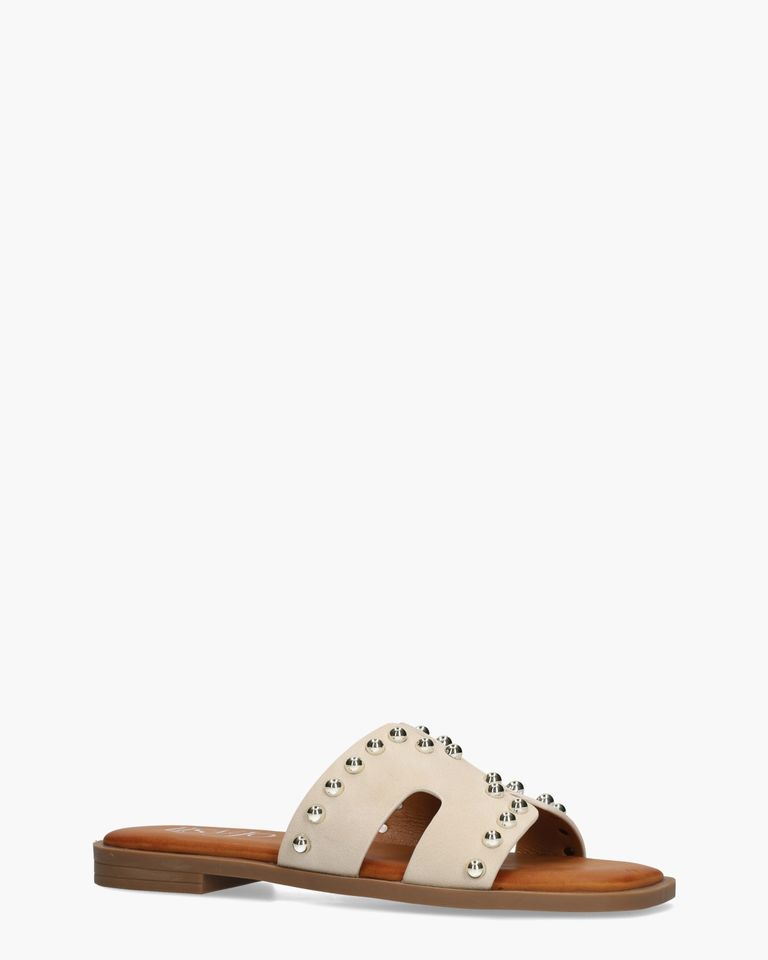 Zakiya Lichtbeige Damesslippers