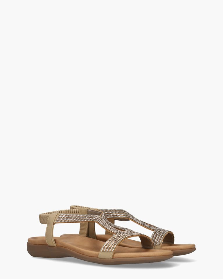 Reza Khaki/Multi Damessandalen