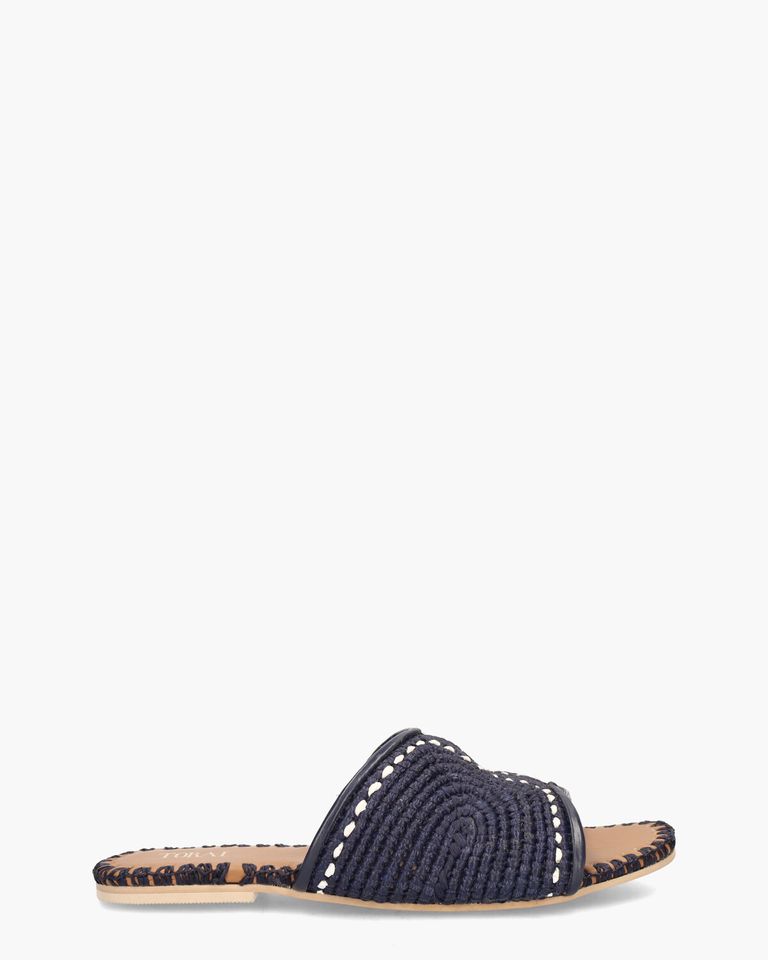 Betty Donkerblauw Damesslippers