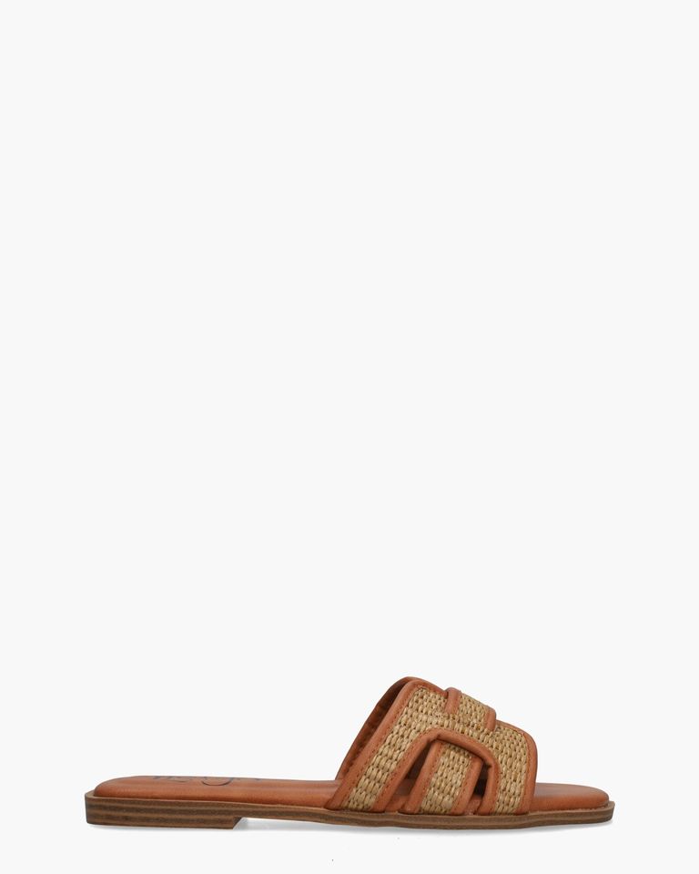 Degna Bruin/Cognac Damesslippers