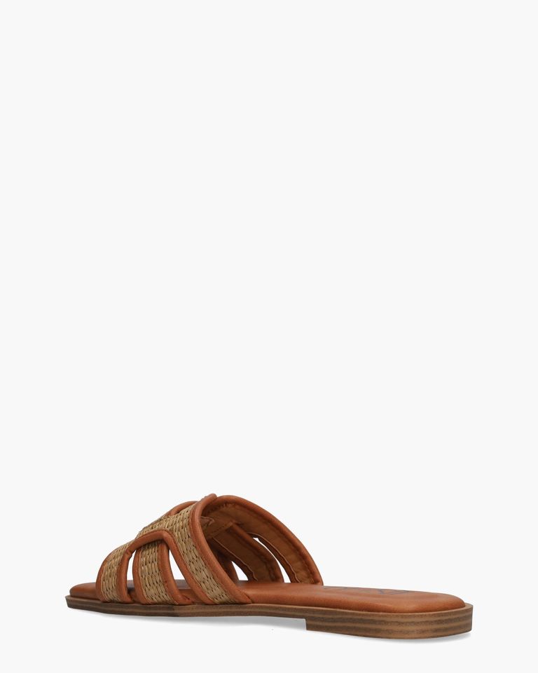 Degna Bruin/Cognac Damesslippers