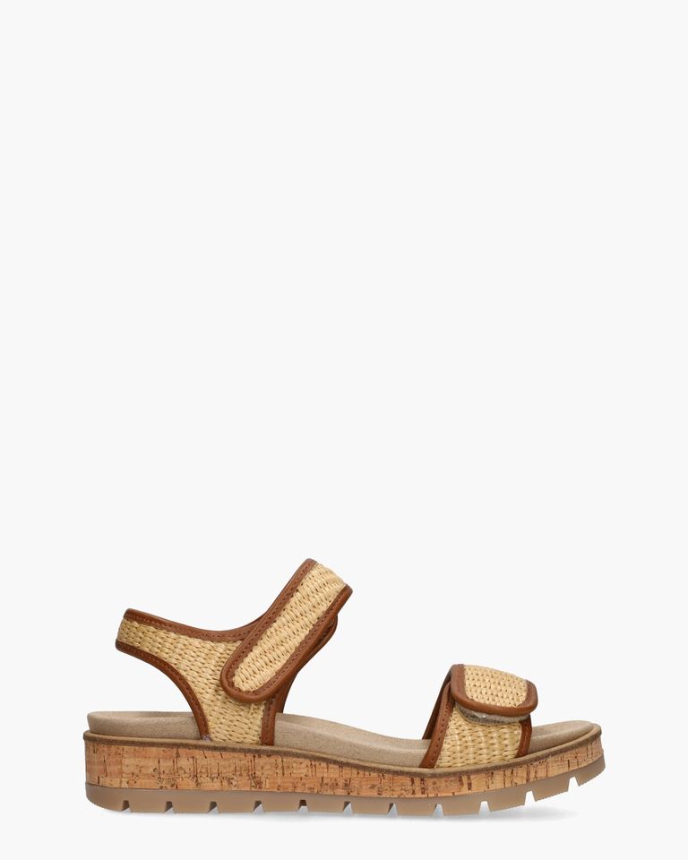 Wanda Bruin/Cognac Damessandalen