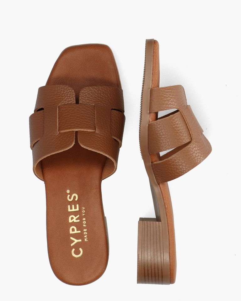 Wohmy Cognac Damesslippers
