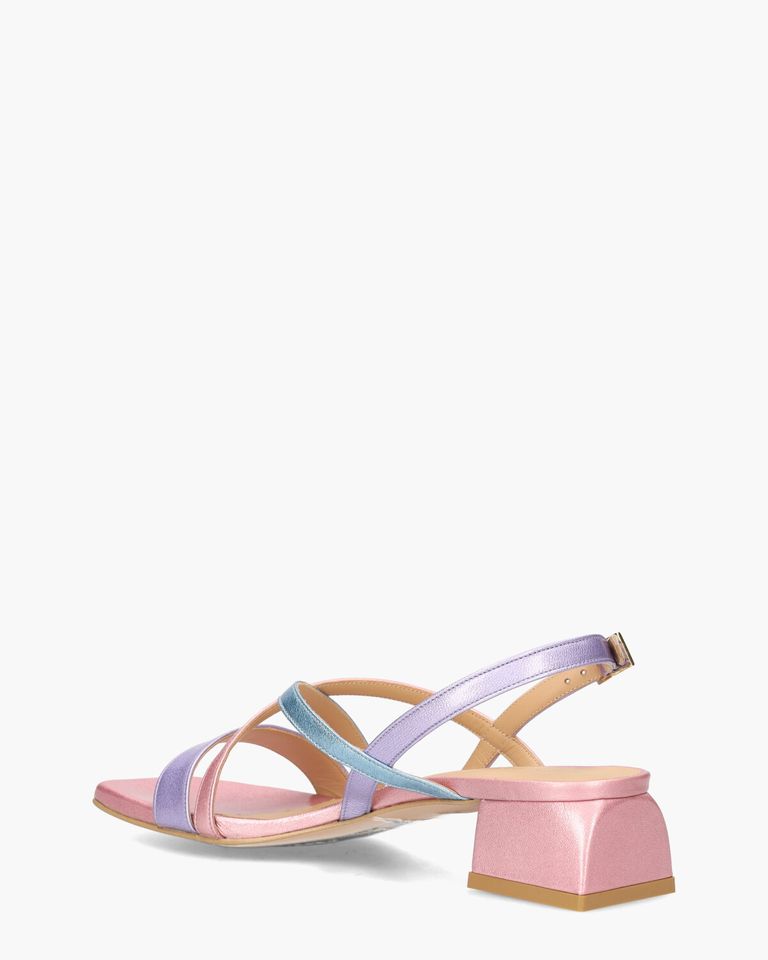 3000 Lichtroze/Multicolor Damessandalen