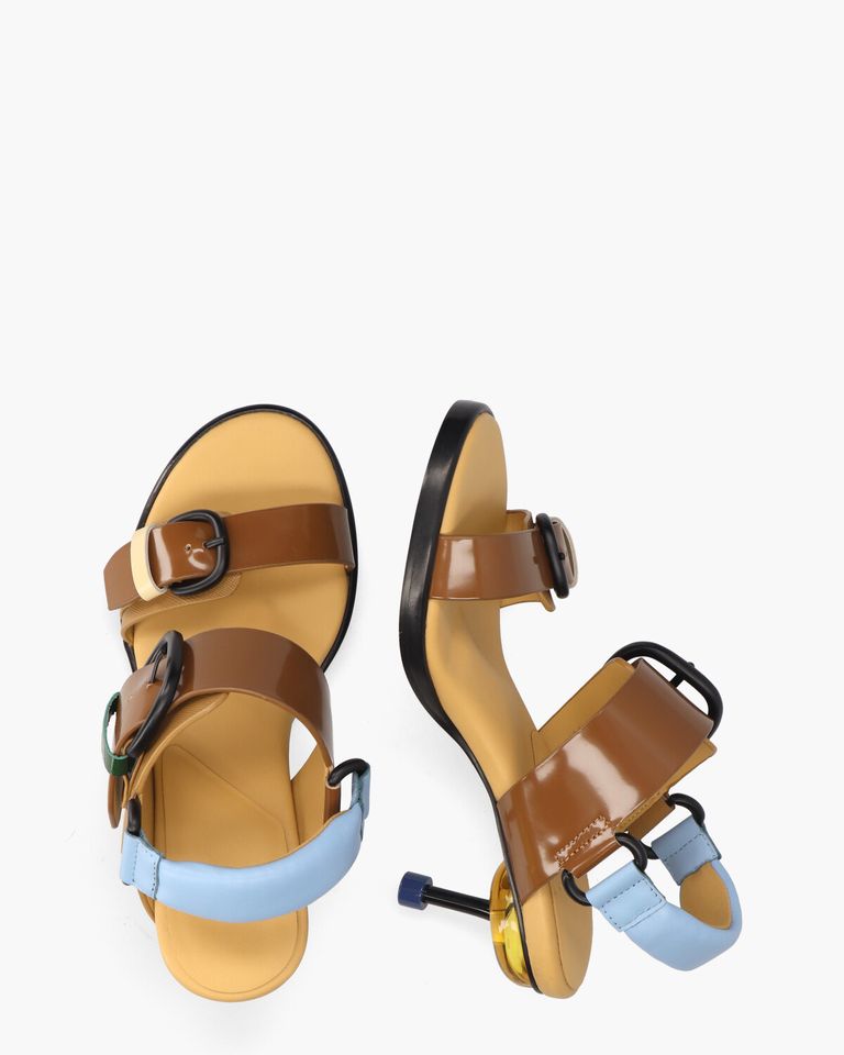 Osha Line Mid Bruin/Multicolor Damespumps