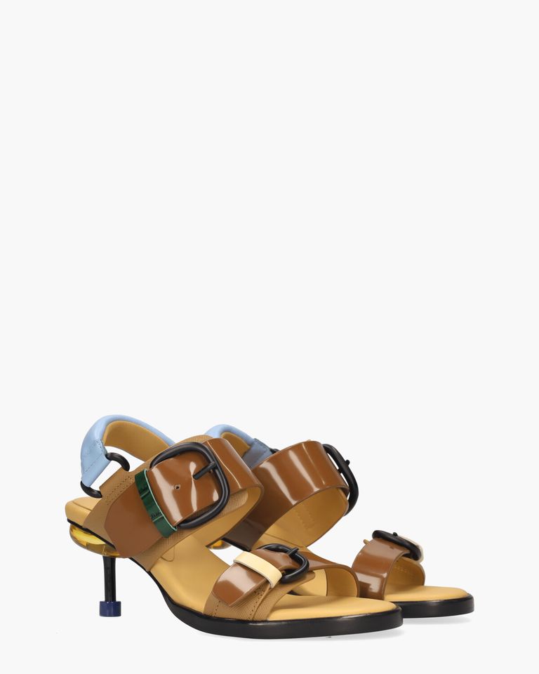 Osha Line Mid Bruin/Multicolor Damespumps