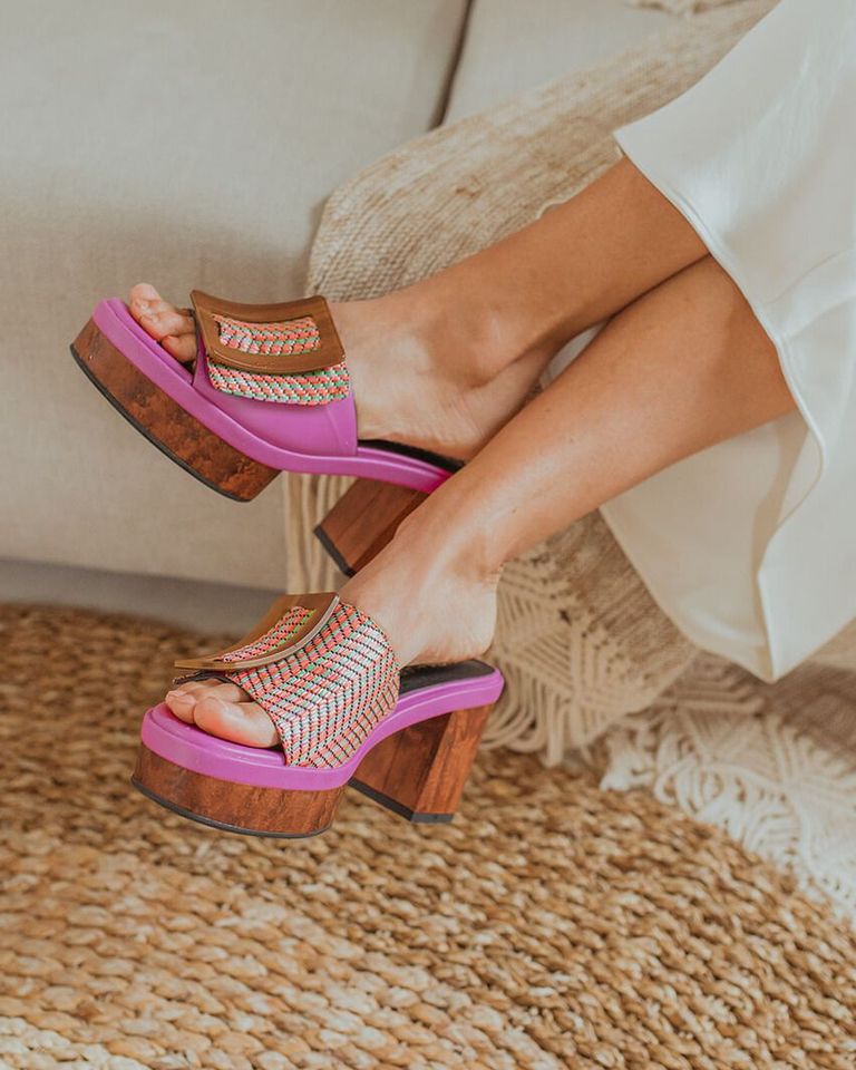 Guadalupe Roze Damesslippers