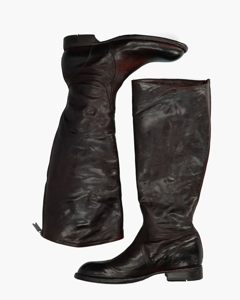 JN01A Donkerbruin Damesboots