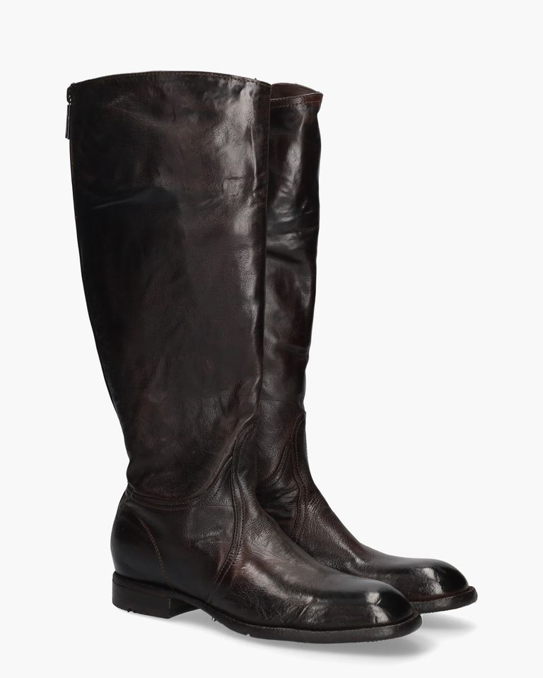 JN01A Donkerbruin Damesboots