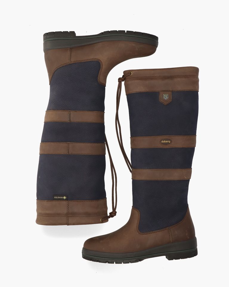 Galway Donkerblauw/Bruin Dames Outdoorboots