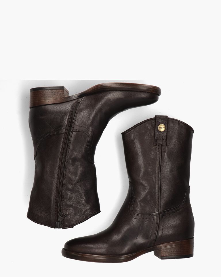 L46201 Donkerbruin Damesboots