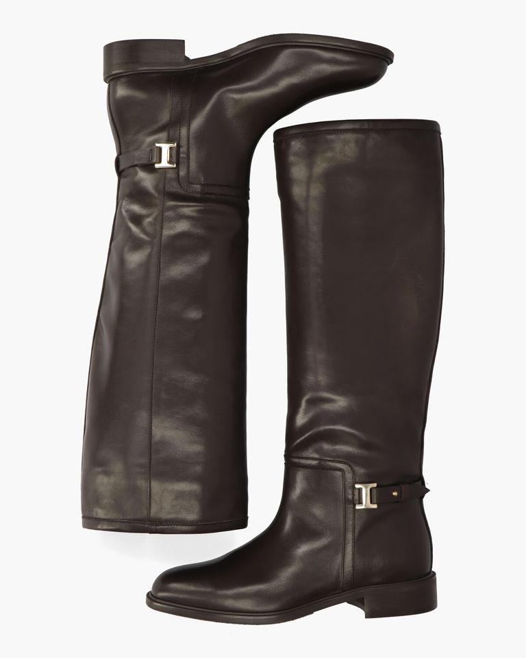 25I093 Donkerbruin Damesboots