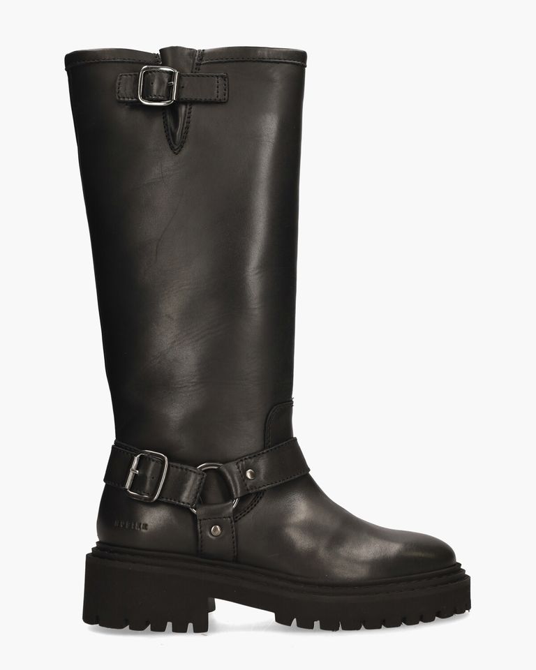 Frankie Leva Zwart Damesboots