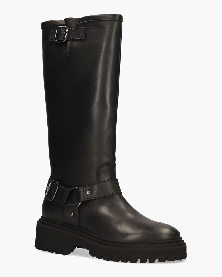 Frankie Leva Zwart Damesboots