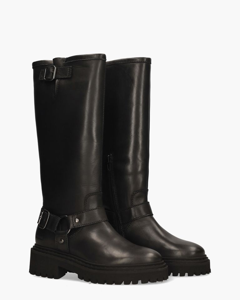 Frankie Leva Zwart Damesboots