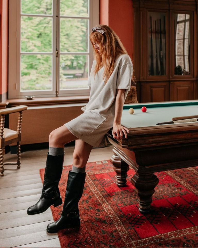 A5746 Zwart Damesboots