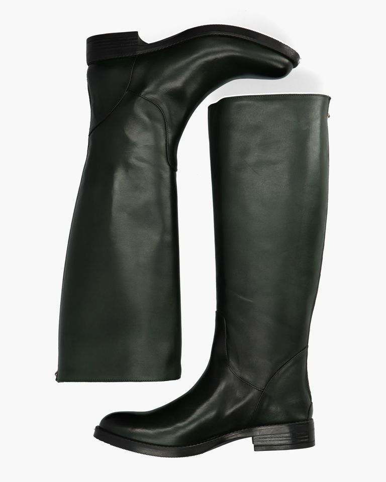 Donkergroen Damesboots