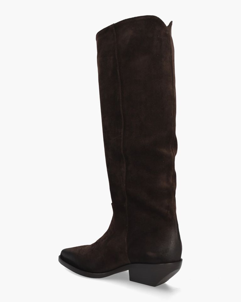 E4759 Donkerbruin Damesboots