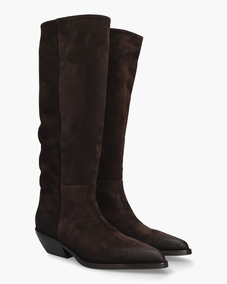 E4759 Donkerbruin Damesboots